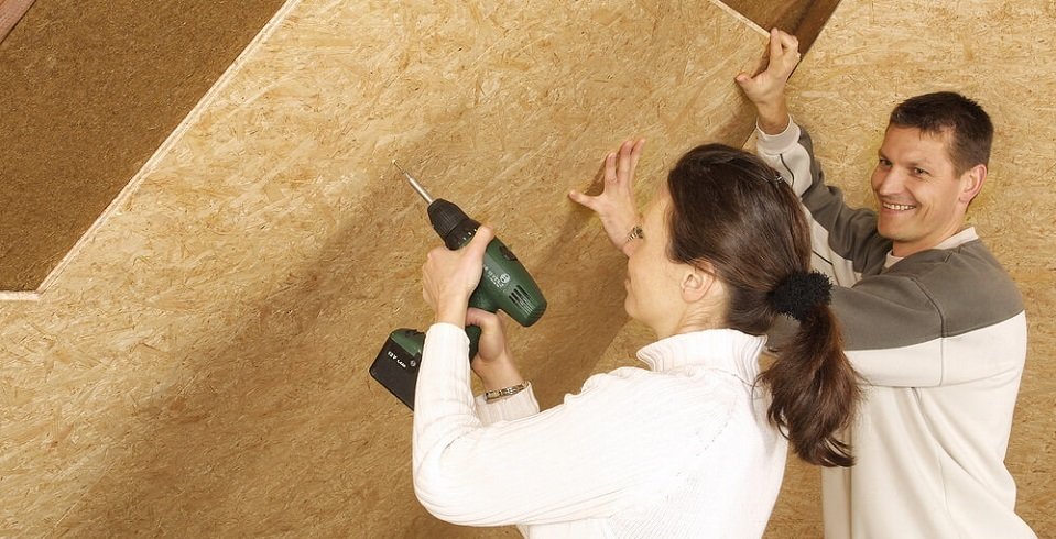 osb platten an die wand verschrauben