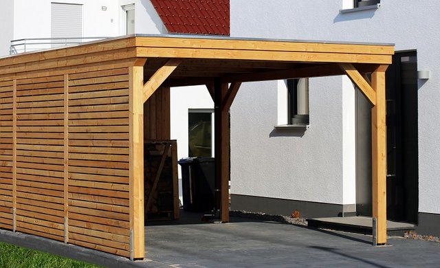 carport aus holz selber bauen