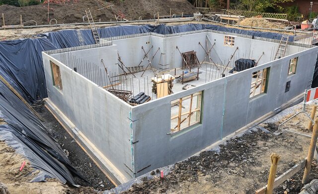 hausbau mit stahlbeton