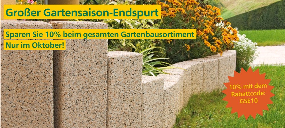 Gartensaison-Endspurt 10%