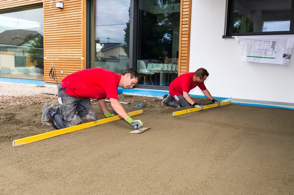 Trasszementmörtel Terrasse