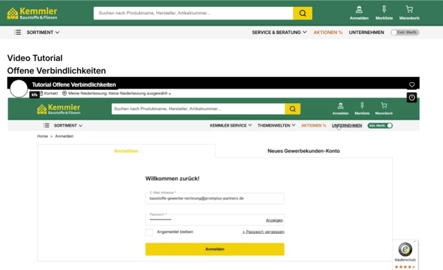 Tutorial Offene Verbindlichkeiten