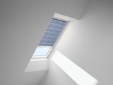 VELUX Elektro Rollo RML CK04 4160S CK04/55x98 cm RML 4160S - Dekor Blau/Weiß