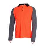 Cutex Polo Shirt Langarm San Marino leuchtorange M
