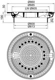 MEITOP®-S - Schachtabdeckung (Art. 104235) De. mit Lüftung. - MG 104235