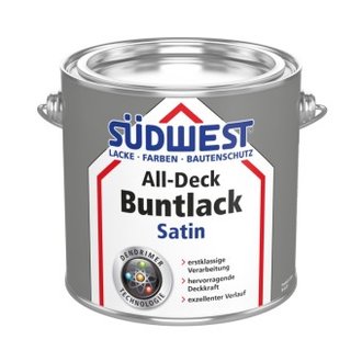 SÜDWEST Lacke + Farben All-Deck Buntlack Satin 0,75 l/Dose