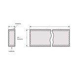 Apfl Granit Rasenkanten-Stein Länge 1000 mm 80 mm x 250 mm