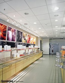 Armstrong Mineralfaser Deckenplatte Plain 625x625x15 mm, A2 Board, BP