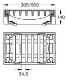 Meierguss Längsbord-Aufsatz - B024340