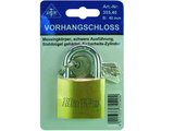 HaWe Messing Zylinder Vorhängschloss 40 mm