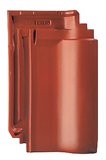 Erlus Ergoldsbacher E58 S Flachdachpfanne, 1. Sorte rot engobiert