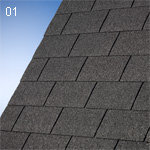 IKO Bitumenschindel Monarch - Rechteck-Form Monarch schwarz [Nr.01]