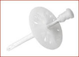 PEWE ISO-Universaldübel mit Stahlnagel und PVC-Kopf
