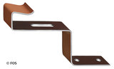 Firstklammer 470 / 41 braun 