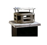 Schornsteinaufsatz Typ 4 mit einlagigem Edelstahldeckel AM=400x400 mm