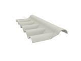 Eternit Wellfirsthauben-Oberteil Profil WF5 dunkelbraun