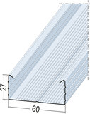 Protektorwerk CD 60/27 C-Deckenprofil mit kantigem Umbug